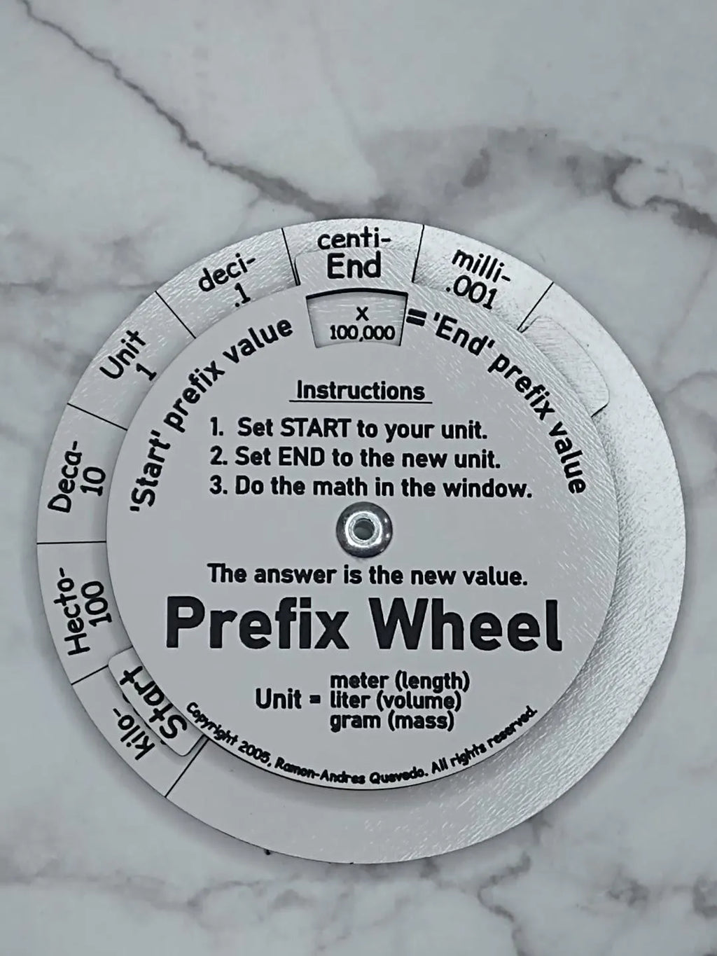 Metric Prefix Wheel | Unit Conversion Tool | Science & Math Classroom Manipulative | STEM Teacher Resource | Decimal Mover
