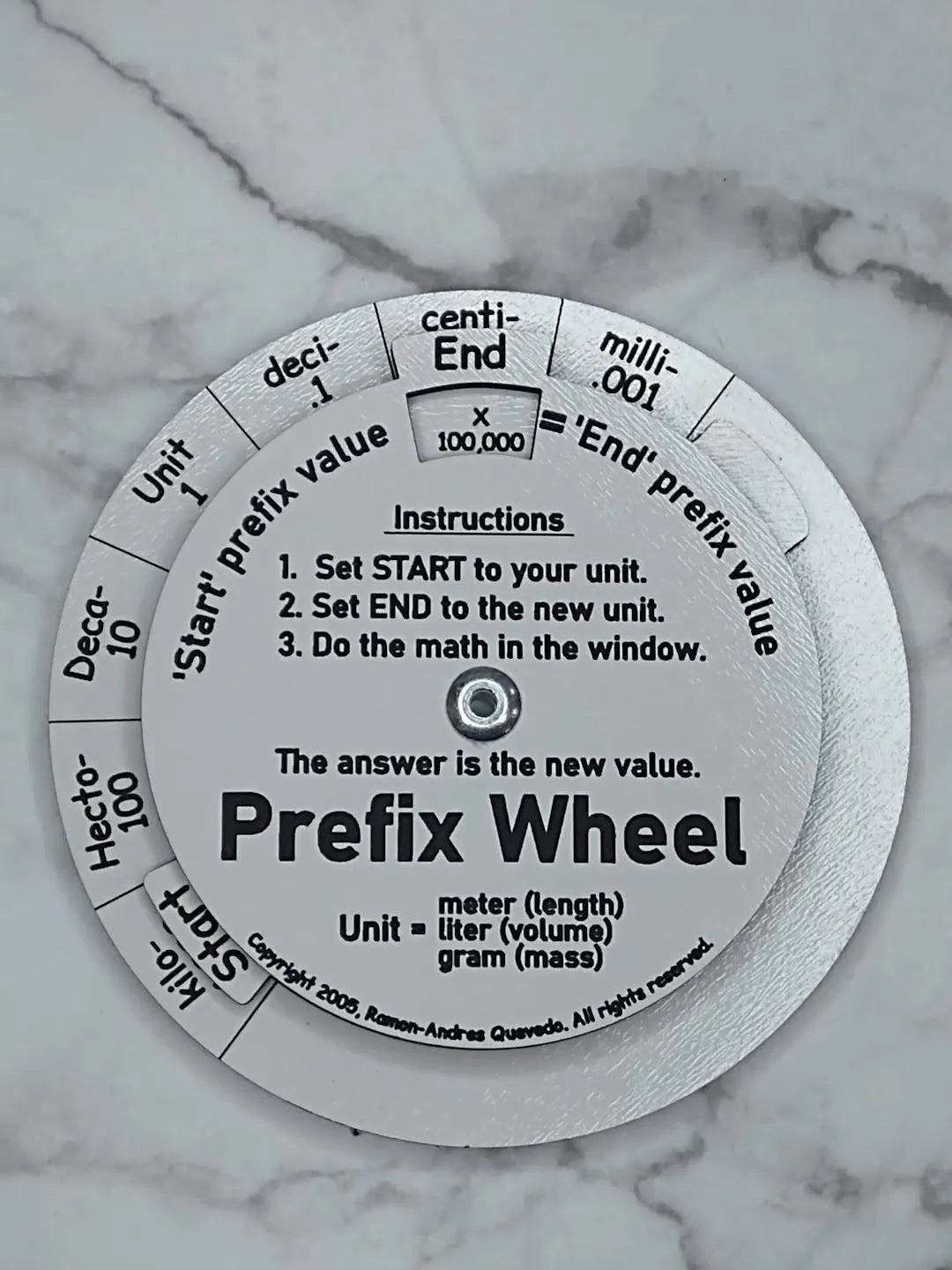 Metric Prefix Wheel | Unit Conversion Tool | Science & Math Classroom Manipulative | STEM Teacher Resource | Decimal Mover